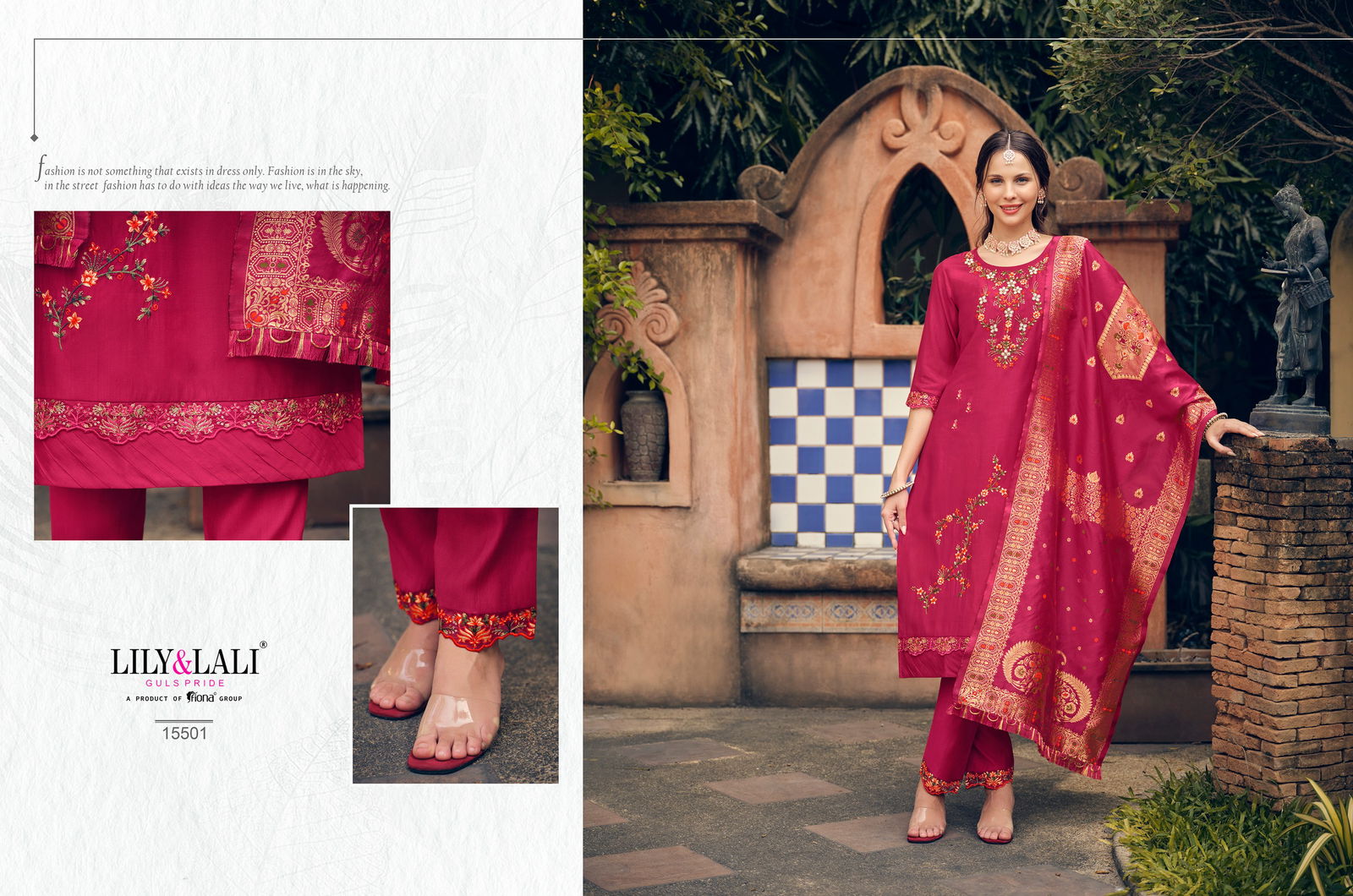 Hasmeena Vol 2 By Lily And Lali Kurti With Bottom Dupatta Orders in India
